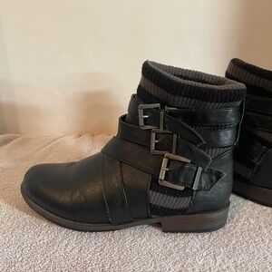 LAST CHANCE! Bamboo Sweater Booties with Buckles